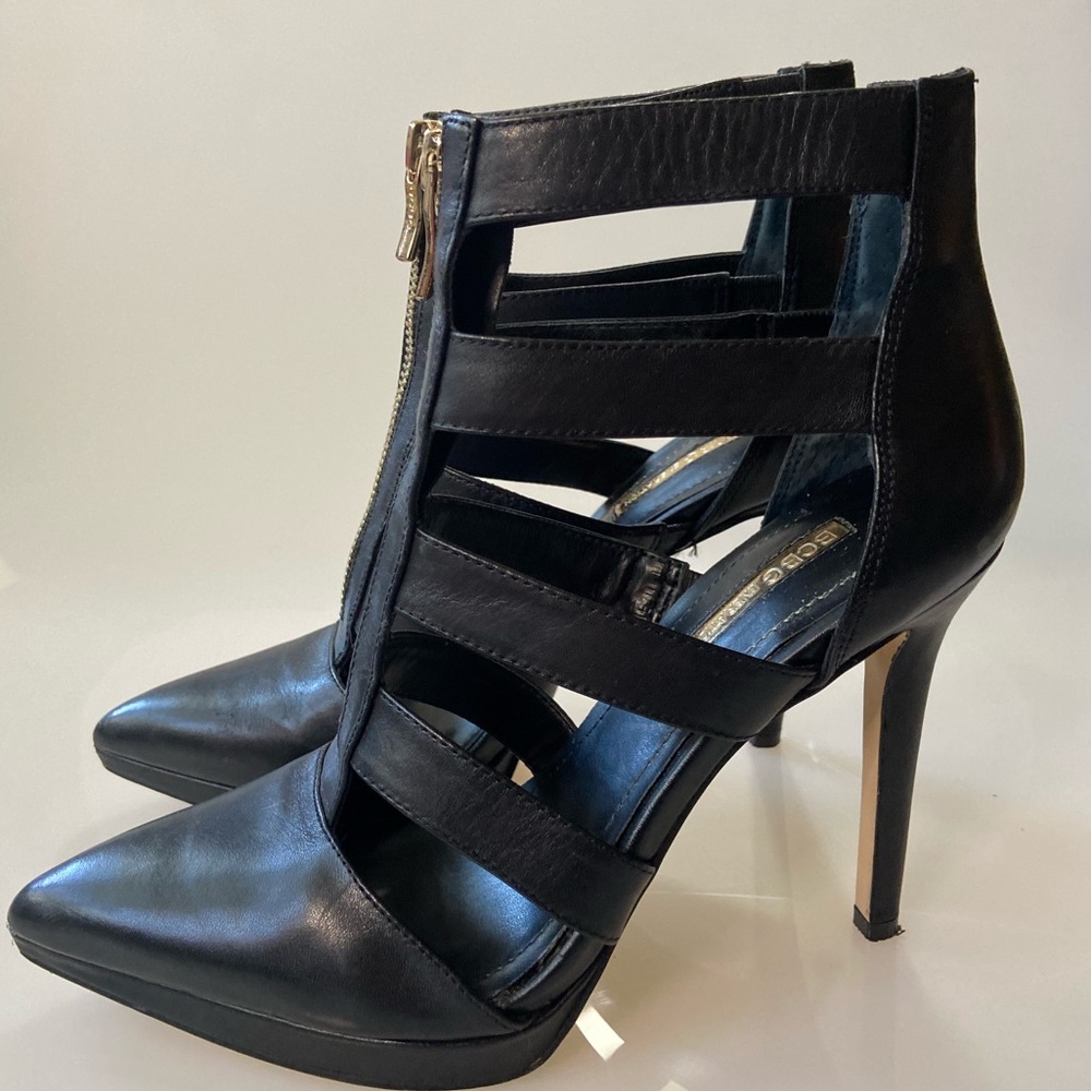 Bcbgeneration Caged Black Platform Pump - Size 7.5 - image 5